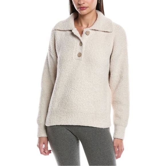 Barefoot Dreams Other - See clip 😍 New Barefoot Dreams Cozychic Button Placket Pullover. NWOT